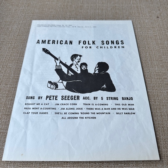 Pete Seeger~American Folk Songs for Children~Folkways~Banjo Roots - Picture 4 of 12